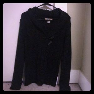 Black knit sweater